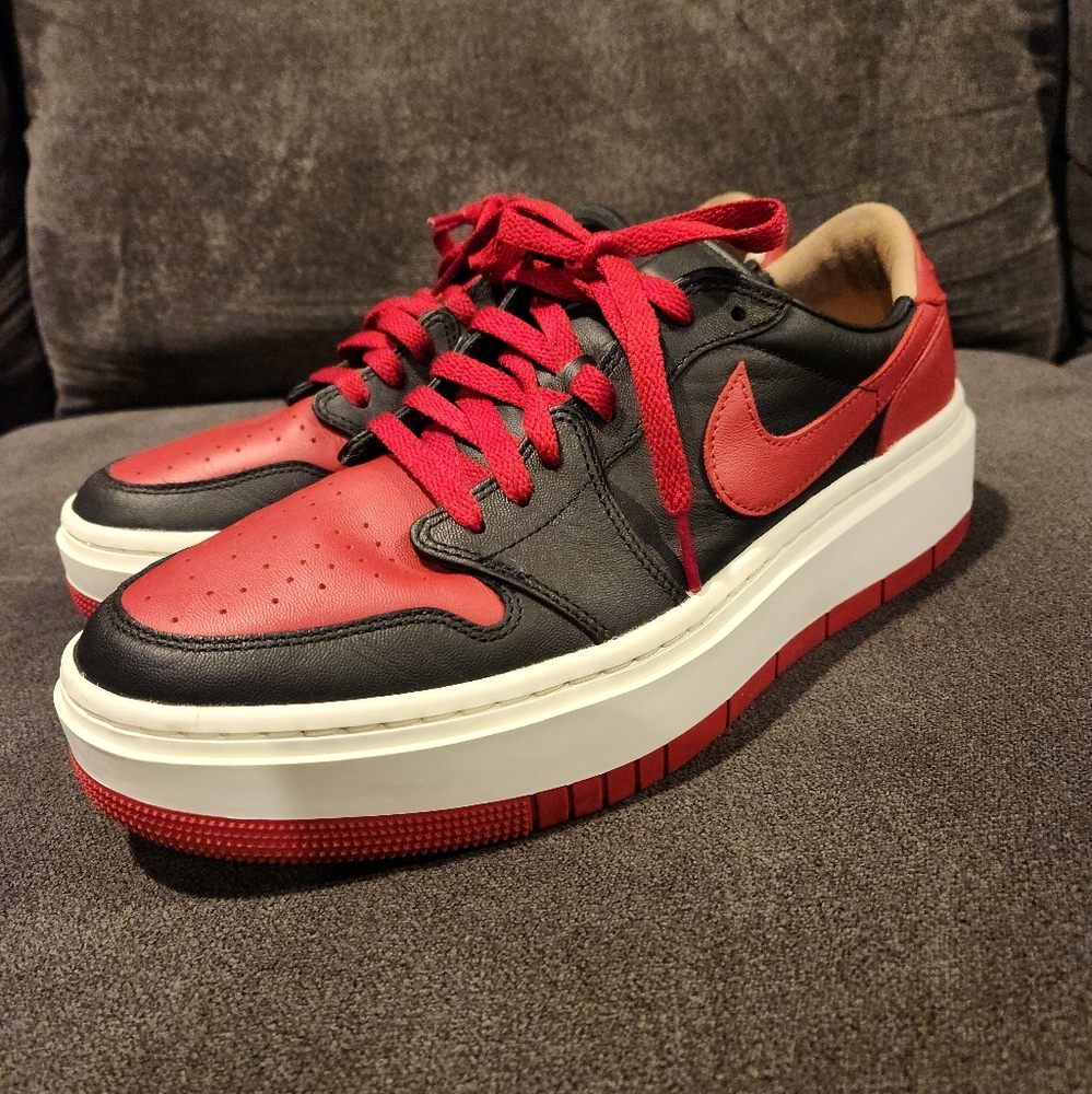 NIKE Air Jordan 1 Elevate Low SE Bred Women's  DQ1823 006 Red/Black